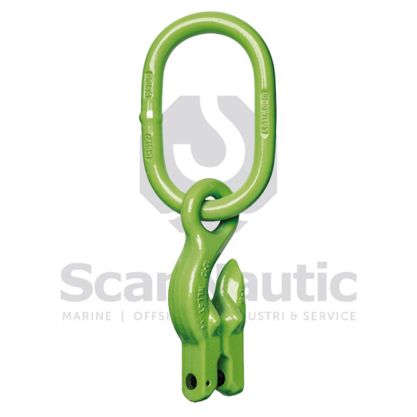 20mm 1-Benet Ovalring m. Opkorter - Grade 100