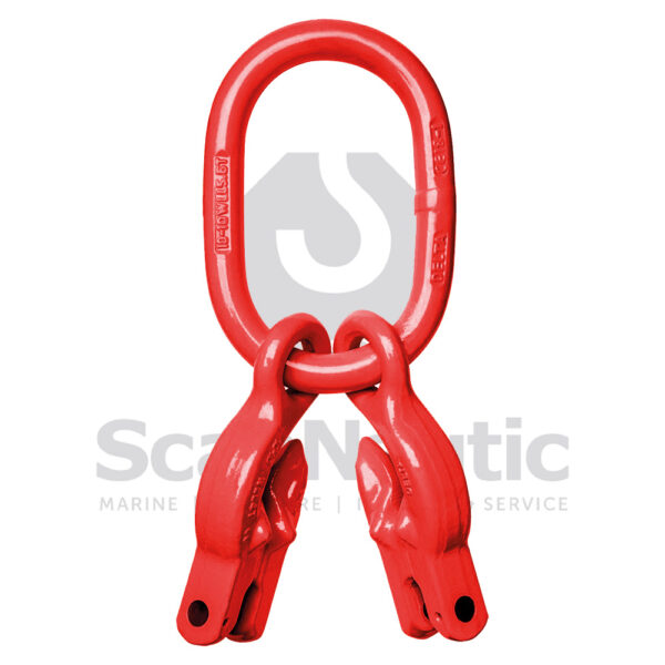 16 mm 2-Benet Ovalring med Opkorter - Grade 80
