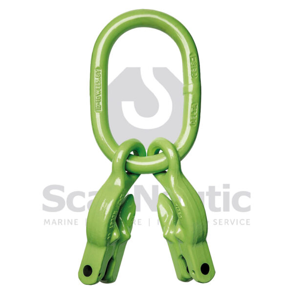 6mm 2-Benet Ovalring m. Opkorter - Grade 100