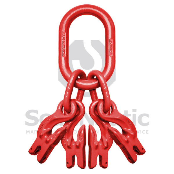 10 mm 3-4-Benet Ovalring med Opkorter - Grade 80