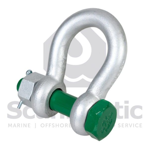 1,5 ton Green Pin Sjækkel med Sikkerhedsbolt G-4163