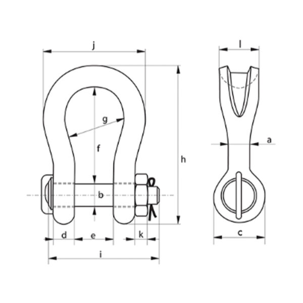 7 ton Green Pin Sling Sjækkel - P-6033 - Image 2