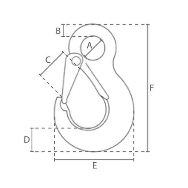 13 mm Lastekrog med Øje - Grade 80 - Image 2