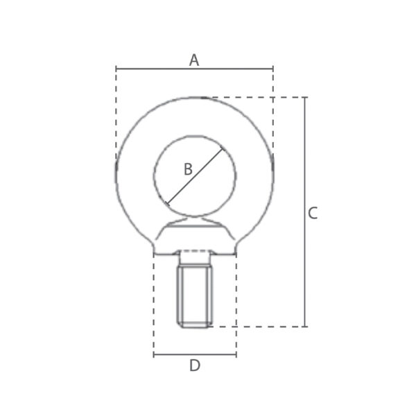 M16x28 Øjeblot - Grade80 - Image 2