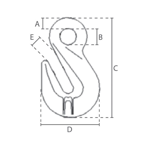 10 mm Opkorterkrog med Øje - Grade 80 - Image 2
