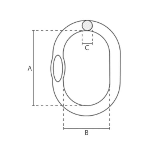 20 mm Ovalring - Grade 80 - Image 2