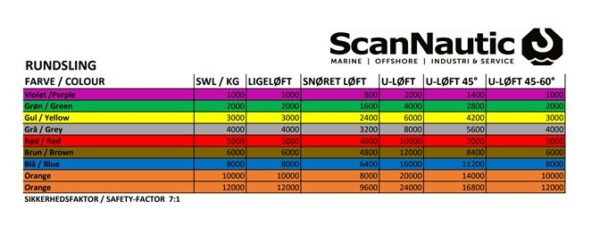 WLL 1ton x EWL 250cm Rundsling - Image 3