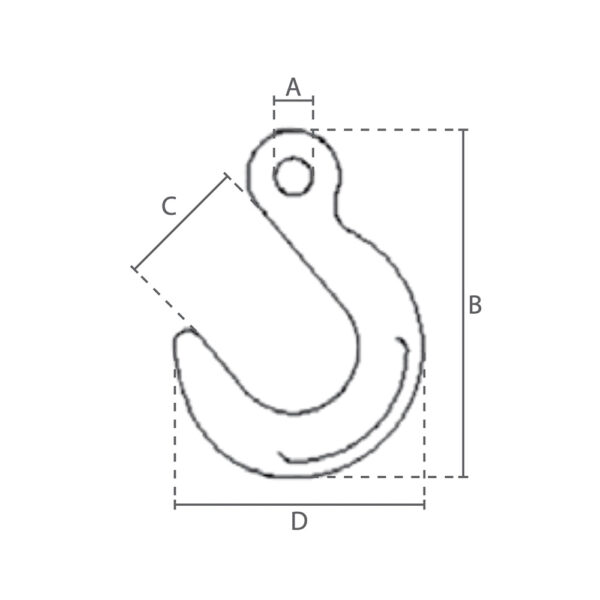 13 mm Støberikrog med Øje - Grade 80 - Image 2